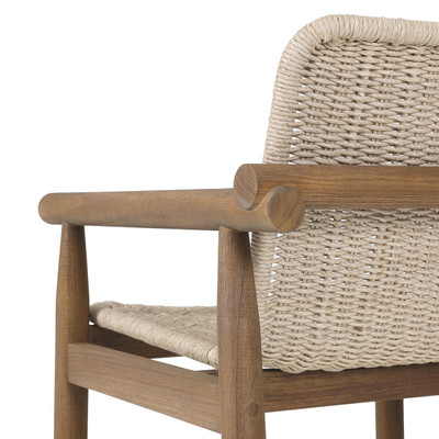 Amber Lewis x Four Hands Dume Outdoor Dining Armchair - Vintage White