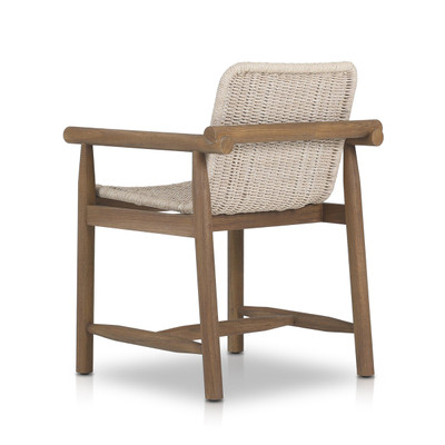 Amber Lewis x Four Hands Dume Outdoor Dining Armchair - Vintage White