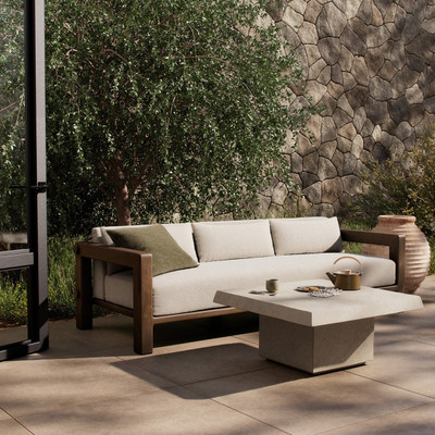 Amber Lewis x Four Hands Lumi Outdoor Sofa-94" - Alessi Linen