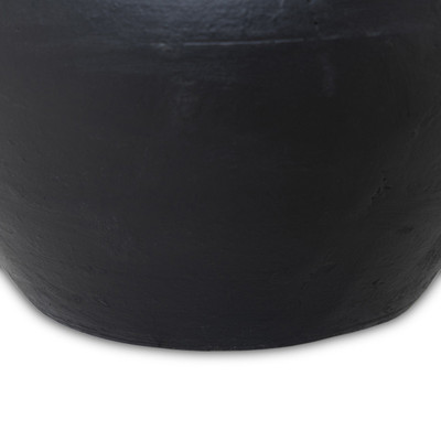 Amber Lewis x Four Hands Bosa Vessel - Aged Black Terracotta