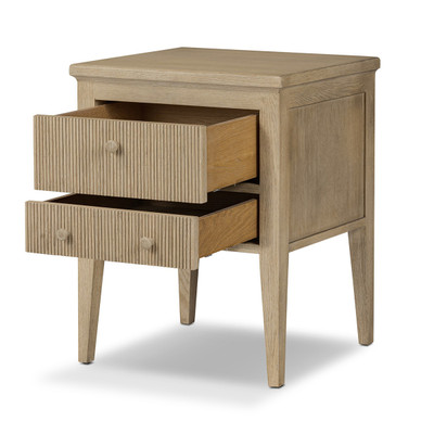 Amber Lewis x Four Hands Bush Nightstand - Light Weathered Oak