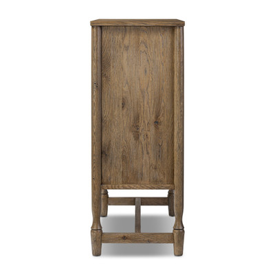 Amber Lewis x Four Hands Bari Bar Cabinet - Weathered Oak Veneer