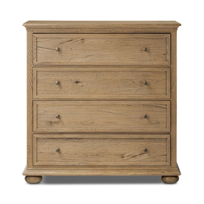 Amber Lewis x Four Hands Geoffrey Tall Dresser - Worn Oak Veneer