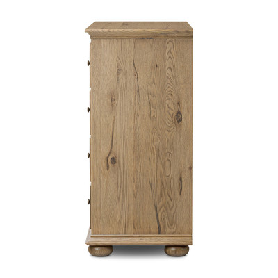 Amber Lewis x Four Hands Geoffrey Tall Dresser - Worn Oak Veneer