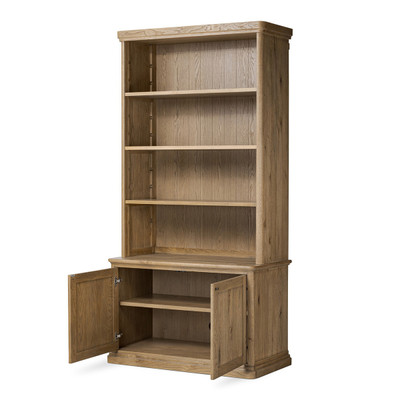 Amber Lewis x Four Hands Dumont Bookcase - Worn Oak Thin Veneer