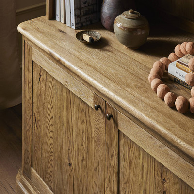 Amber Lewis x Four Hands Dumont Bookcase - Worn Oak Thin Veneer