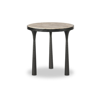 Amber Lewis x Four Hands Billings End Table - Fossil Marble