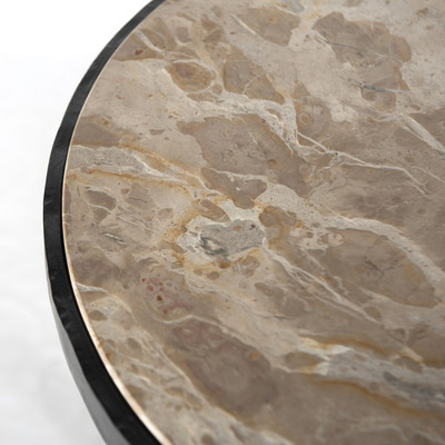 Amber Lewis x Four Hands Billings End Table - Fossil Marble