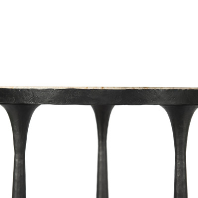 Amber Lewis x Four Hands Billings End Table - Fossil Marble