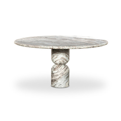 Amber Lewis x Four Hands Figueroa Round Dining Table 60" - Sawar Marble