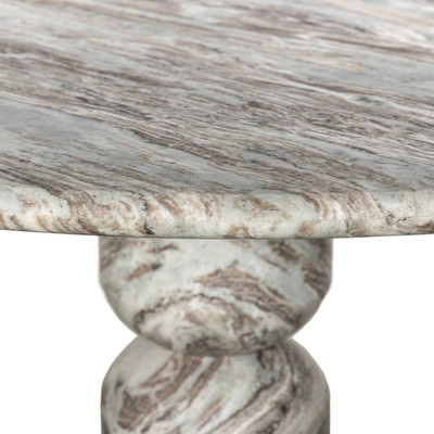 Amber Lewis x Four Hands Figueroa Round Dining Table 60" - Sawar Marble