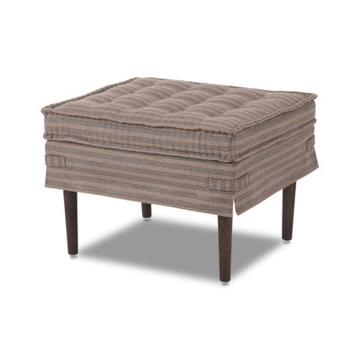 Amber Lewis x Four Hands Cole Ottoman - Rodin Bark