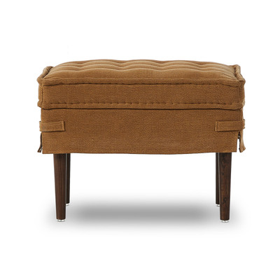 Amber Lewis x Four Hands Cole Ottoman - Broadway Gilt