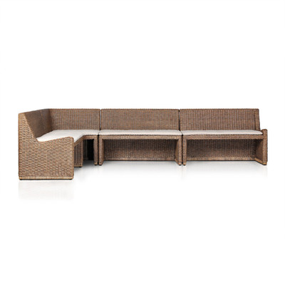 Amber Lewis x Four Hands Senna Dining Banquette L Shape 132" - Broadway Dune