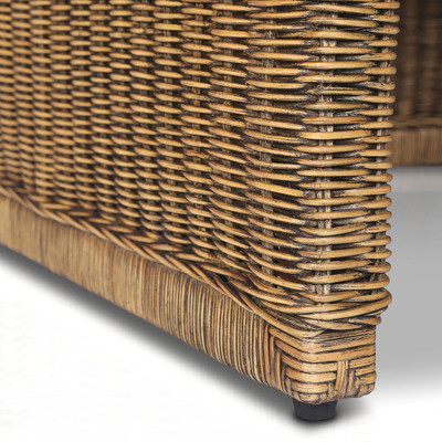 Amber Lewis x Four Hands BYO: Senna Woven Dining Banquette - Broadway Dune - Armless - 49"