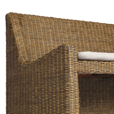 Amber Lewis x Four Hands BYO: Senna Woven Dining Banquette - Broadway Dune - LAF - 49"