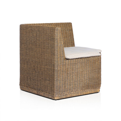 Amber Lewis x Four Hands BYO: Senna Woven Dining Banquette - Broadway Dune - 34.25"