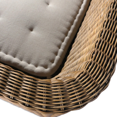 Amber Lewis x Four Hands BYO: Senna Woven Dining Banquette - Broadway Dune - 34.25"