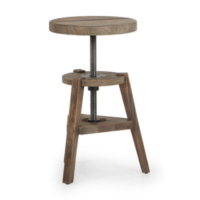 Amber Lewis x Four Hands Addy Stool - Bleached Elm