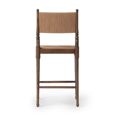 Amber Lewis x Four Hands Fayth Counter Stool - Antique Walnut