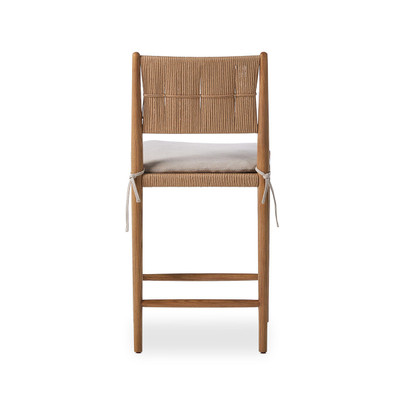 Amber Lewis x Four Hands Dara Counter Stool With Cushion - Broadway Dune