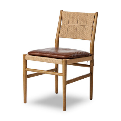 Amber Lewis x Four Hands Dara Dining Chair With Cushion - Dulane Mahogany