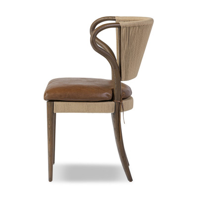 Amber Lewis x Four Hands Amira Armless Dining Chair - Dulane Mahogany