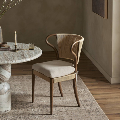 Amber Lewis x Four Hands Amira Armless Dining Chair - Broadway Dune