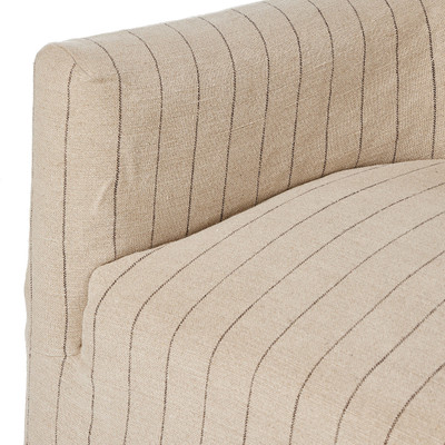 Amber Lewis x Four Hands Lowell Slipcover Swivel Chair - Laine Flint
