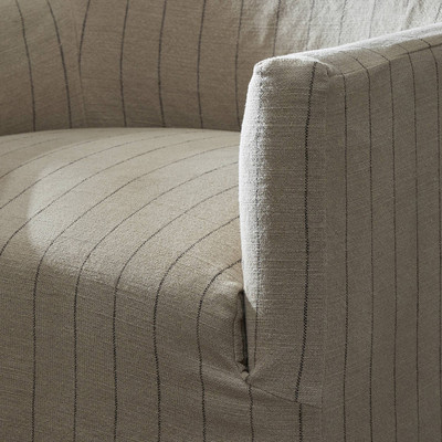 Amber Lewis x Four Hands Lowell Slipcover Swivel Chair - Laine Flint