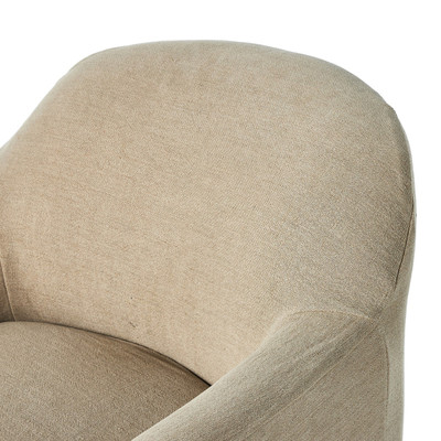 Amber Lewis x Four Hands Lowell Slipcover Swivel Chair - Broadway Dune