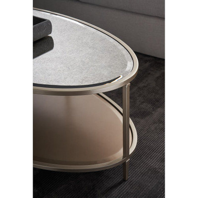 Caracole Shimmer Oval Cocktail Table