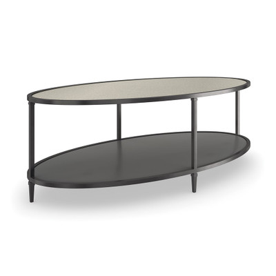 Caracole Smoulder Oval Cocktail Table