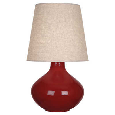 June Table Lamp - Oxblood