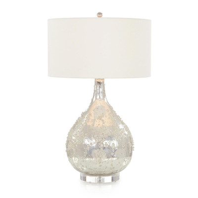 John Richard Silver Glass Table Lamp