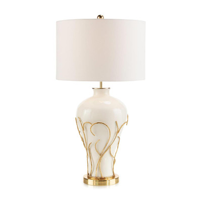 John Richard White Flame Table Lamp