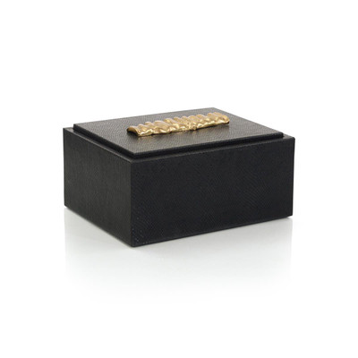 John Richard Trapz Vegan Snakeskin Box Small