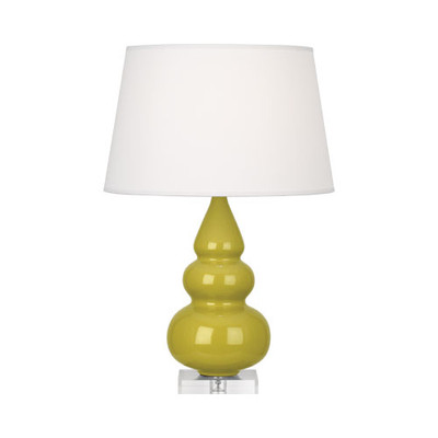 Small Triple Gourd Accent Table Lamp - Citron