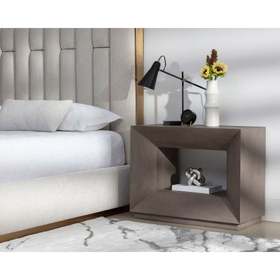 Sunpan Thales Nightstand - Grey (Closeout)