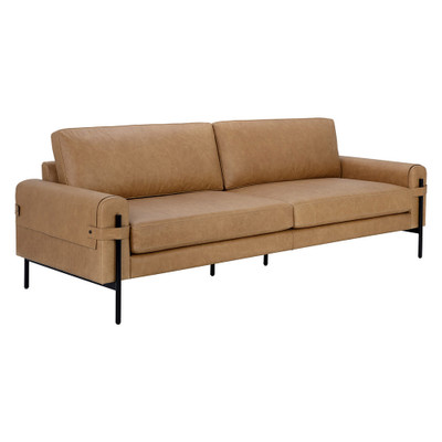 Sunpan Camus Sofa - Ludlow Sesame Leather