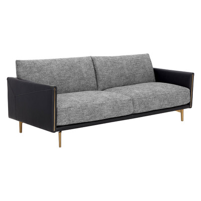 Sunpan Ashi Sofa - Nash Zebra / Coal Black