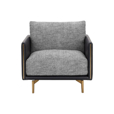 Sunpan Ashi Armchair - Nash Zebra / Coal Black