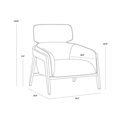 Sunpan Maximus Lounge Chair - Moss Green