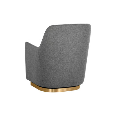 Sunpan Marcela Swivel Lounge Chair - Belfast Koala Grey