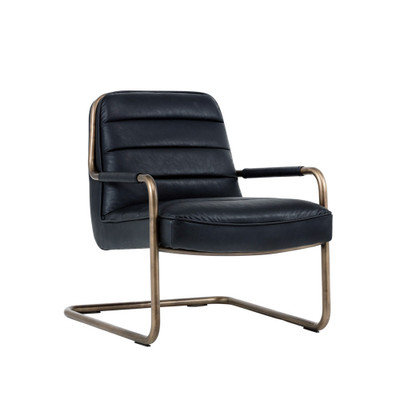 Sunpan Lincoln Lounge Chair - Vintage Black