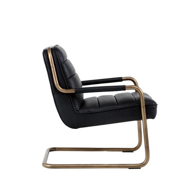 Sunpan Lincoln Lounge Chair - Vintage Black
