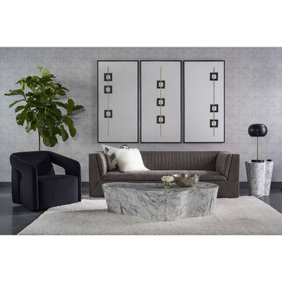 Sunpan Kendrick Swivel Lounge Chair - Abbington Black