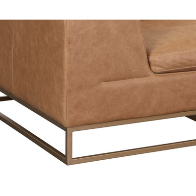 Sunpan Ira Sofa - Camel Leather