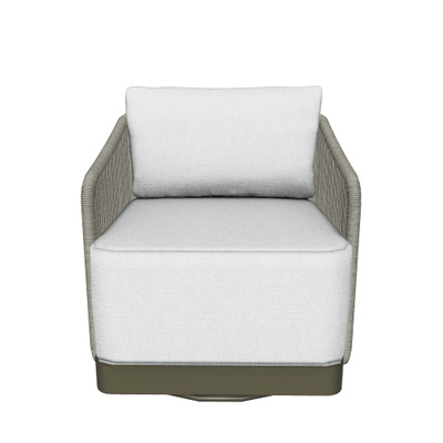 Sunpan Allariz Swivel Armchair - Warm Grey - Gracebay Light Grey