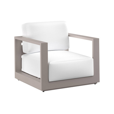 Sunpan Tavira Armchair - Greige - Stinson White